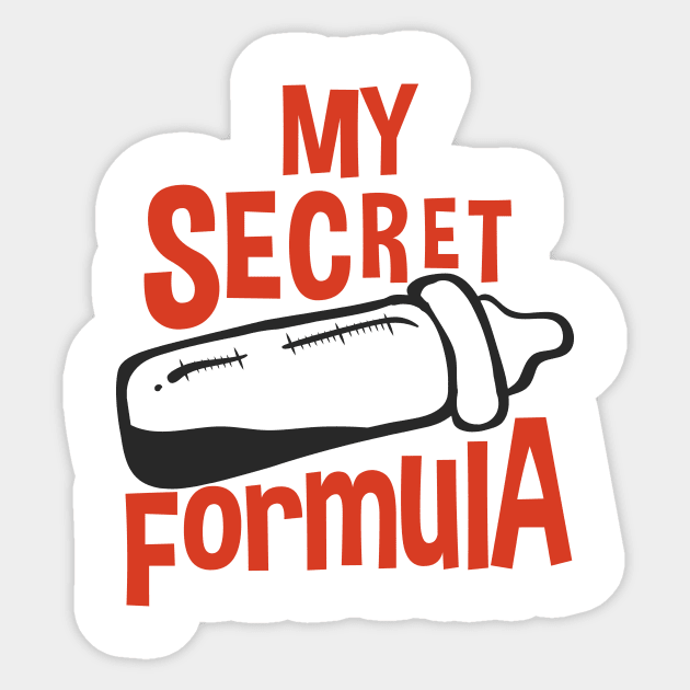 My Secret Formula (Baby Bottle) Sticker by jslbdesigns